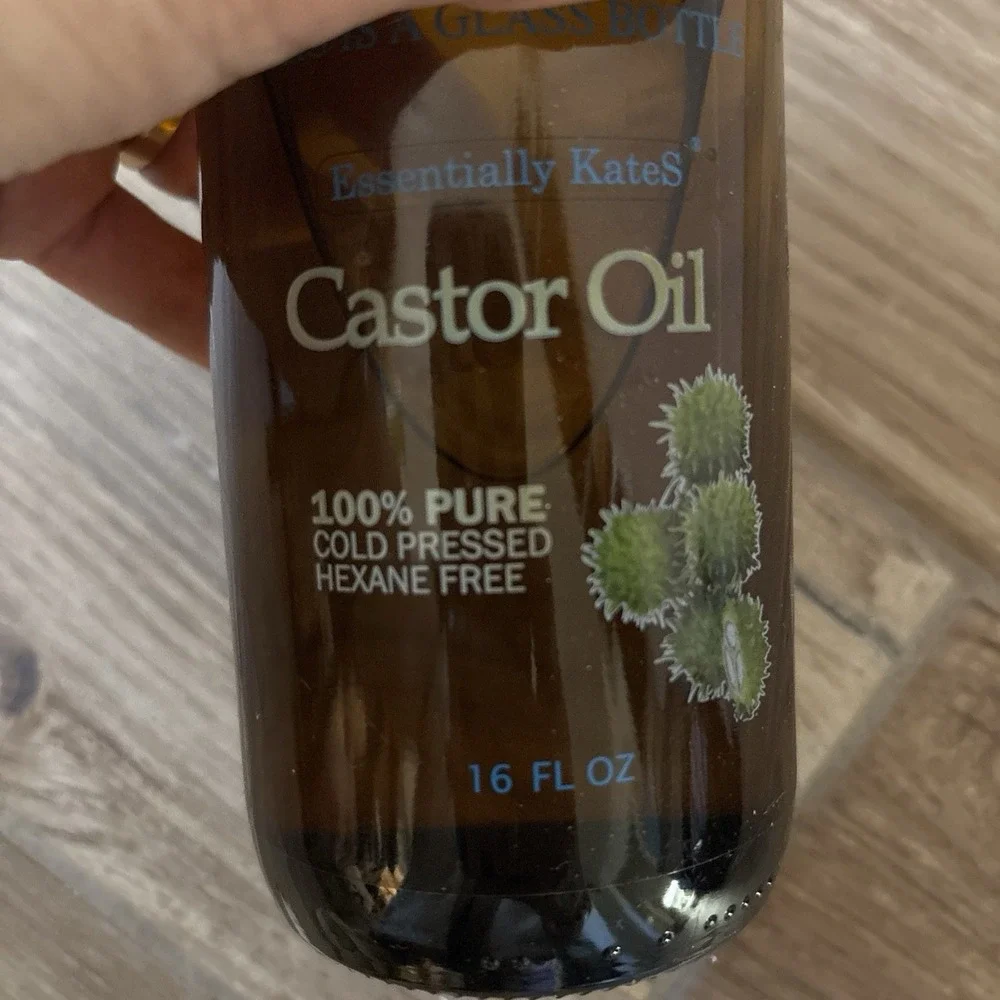 Cold-Pressed Organic Castor Oil in Glass Bottle - 16 Fl Oz - 100% Pure and Natur